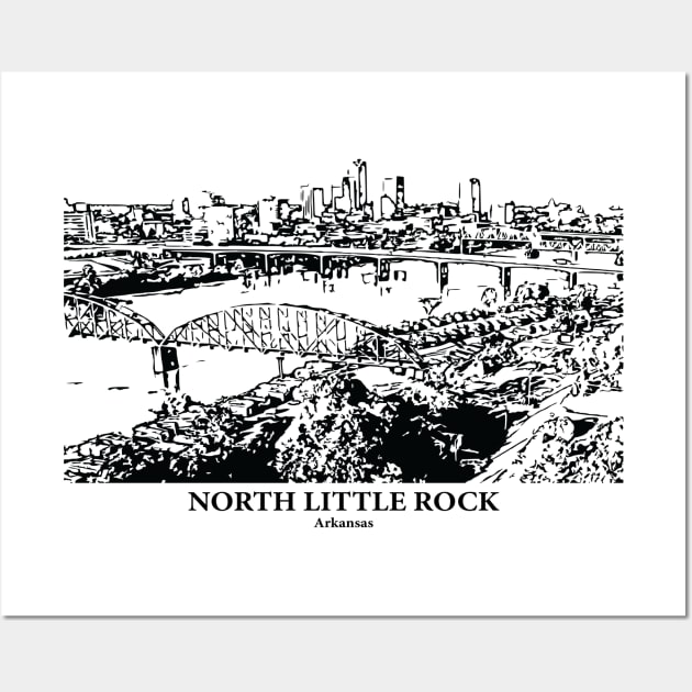 North Little Rock - Arkansas Wall Art by Lakeric